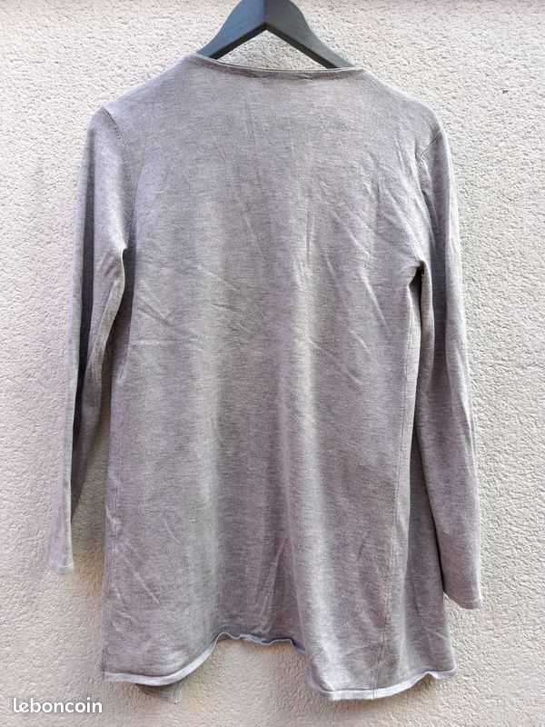 Long cardigan ouvert Naf Naf femme (image 5)