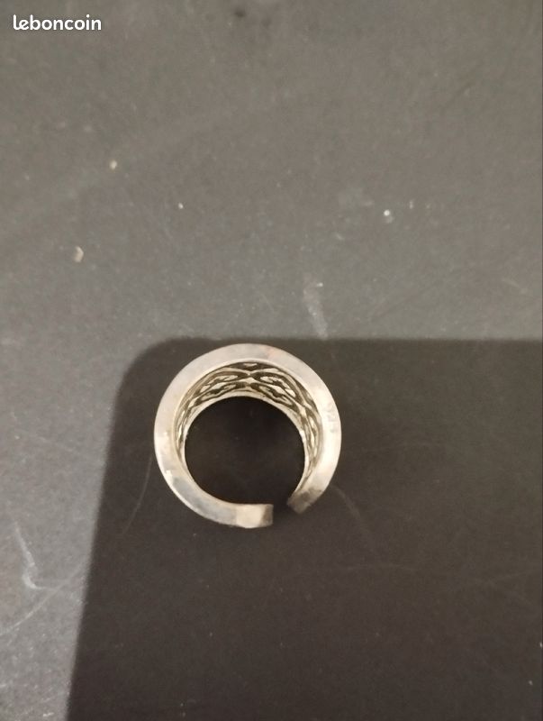 Bague très large acier inoxydable (image 2)