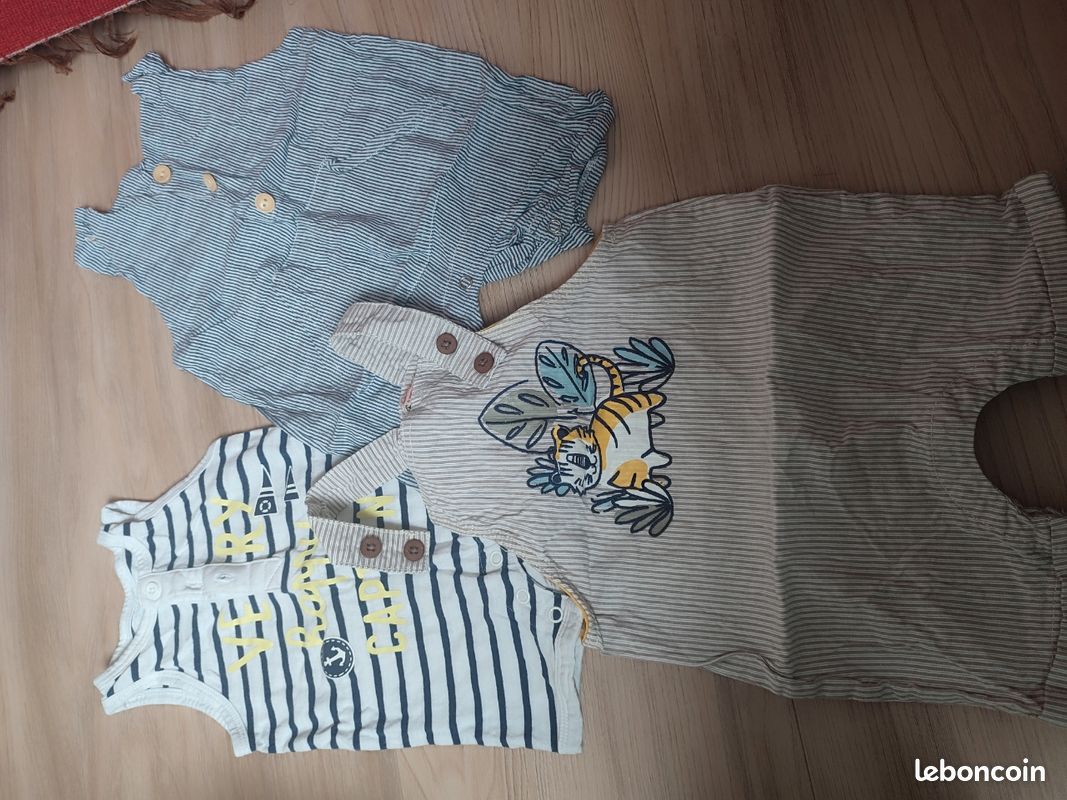 Lot De Vêtements Pour Garçon Bébé - Taille 3-6 Mois (environ) - Occasion En Très Bon état