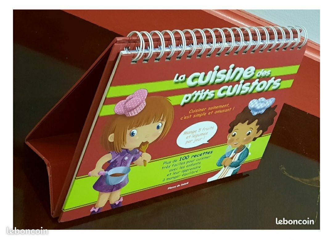Livre recettes pour enfants avec chevalet - neuf - jamais servi (image 1)