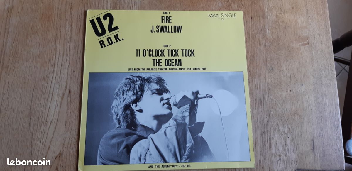 U2 R.O.K. LP vinyle (image 1)