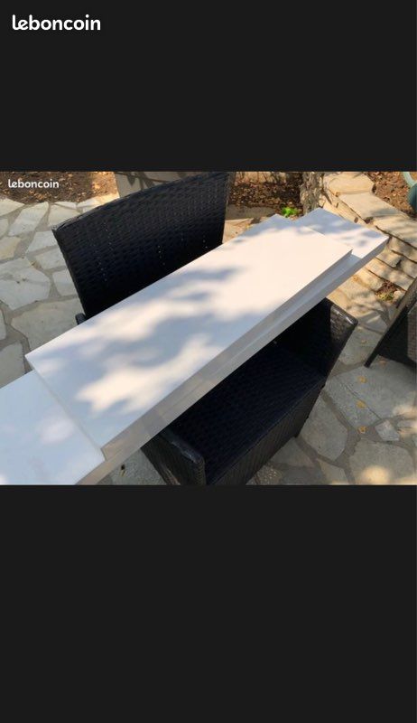 Lot de 2 étagères laquées blanches (image 2)