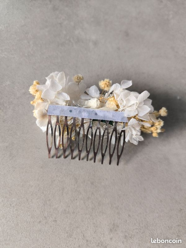 Pince peigne cheveux accessoire coiffure mariage mariée bohème