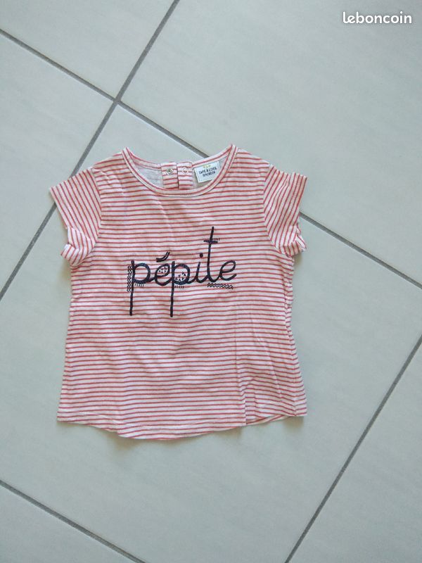 T-shirt fille 18 mois (image 3)