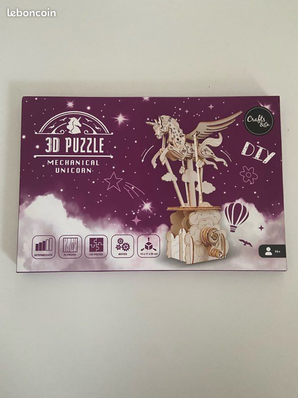 Puzzle licorne 3D (image 2)