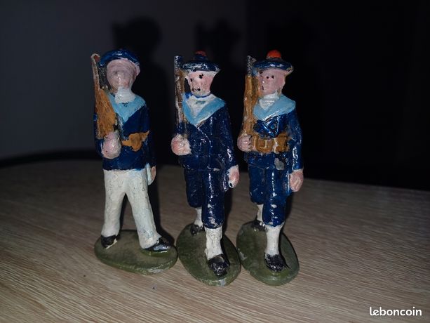 Quiralu - Lot De 4 Commandos De Marine Au Défilé - Figurines Alu Occasion