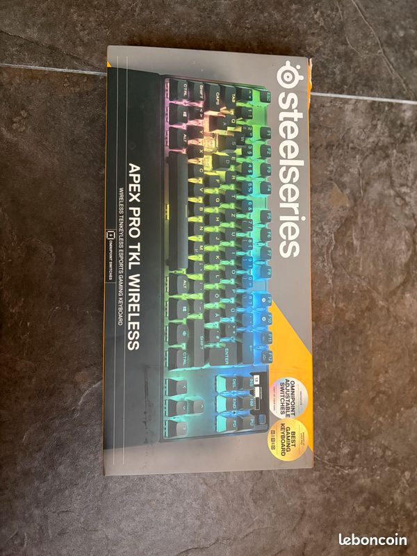 Clavier SteelSeries Apex Pro TKL – État neuf, complet (image 1)
