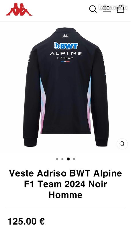 Veste Adriso BWT Alpine F1 Team 2024 Noir Homme (image 2)