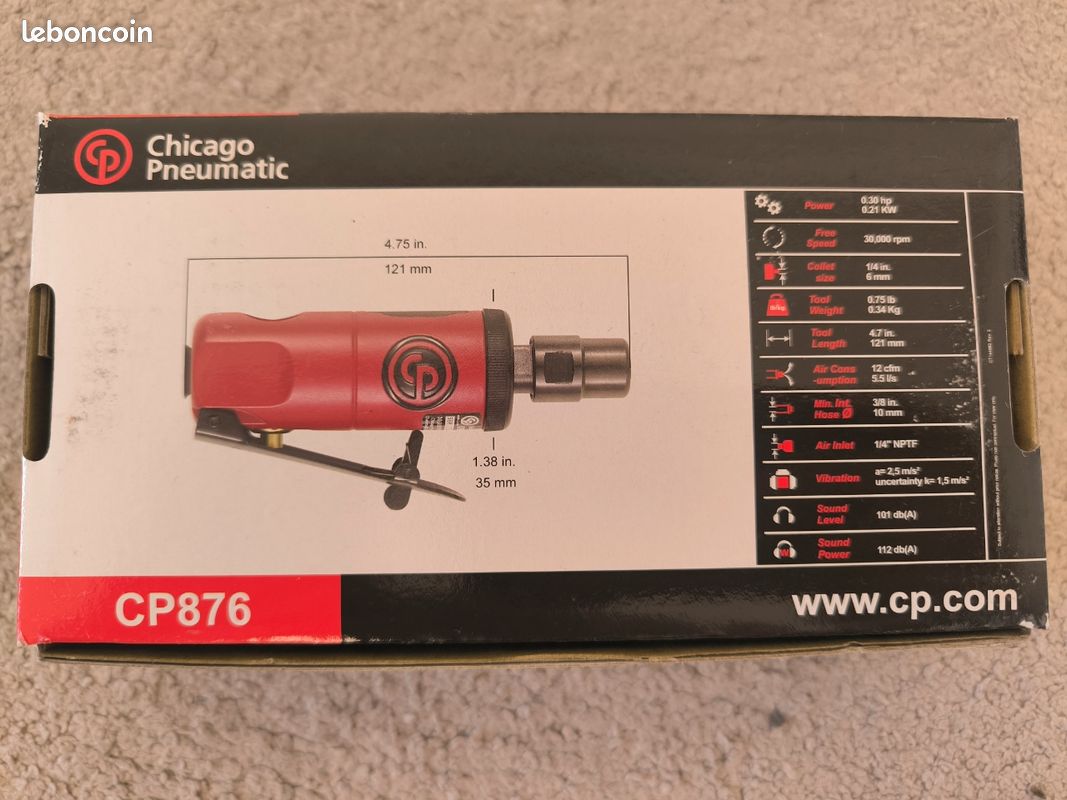 Chicago pneumatic meule pneumatique cp875 meuleuse d'angle à Argentré