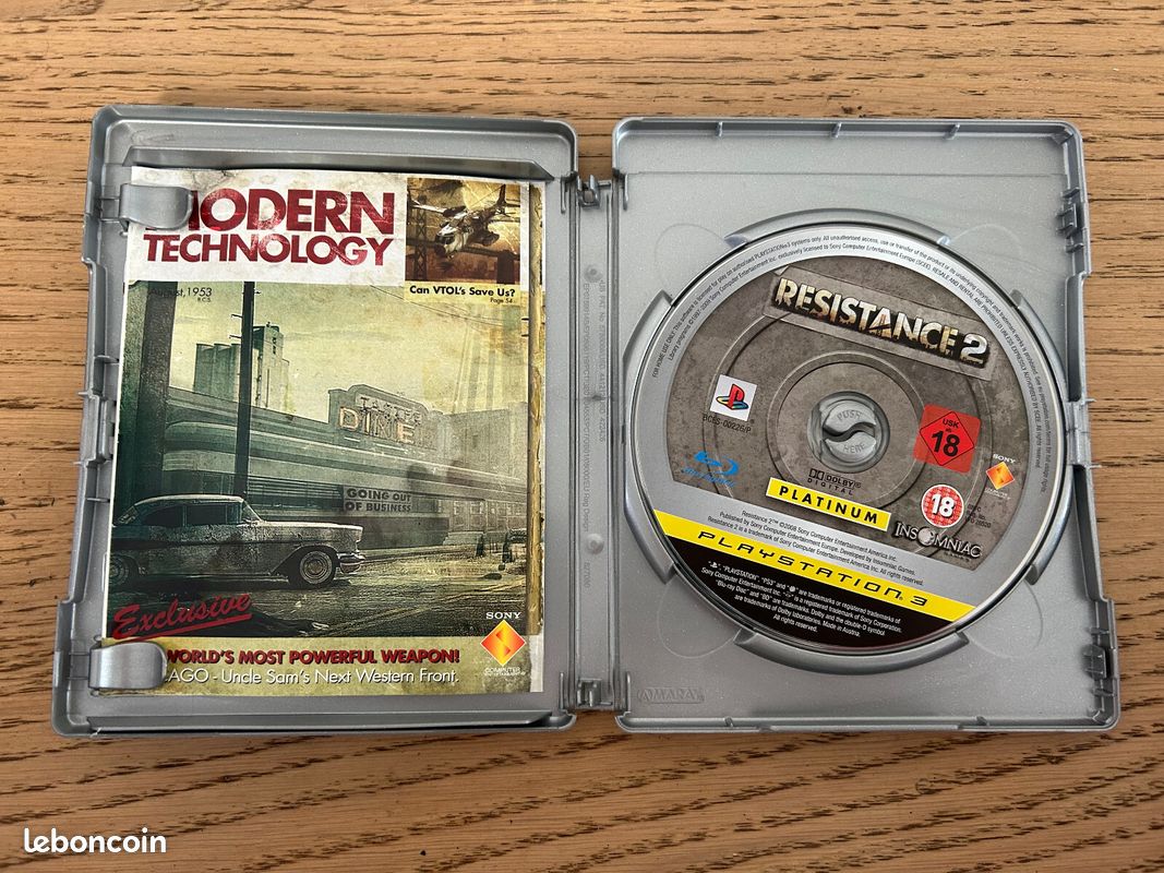 Jeu Resistance 2 Pour PlayStation 3 (PS3) - Version PAL Française Complète - Très Bon état