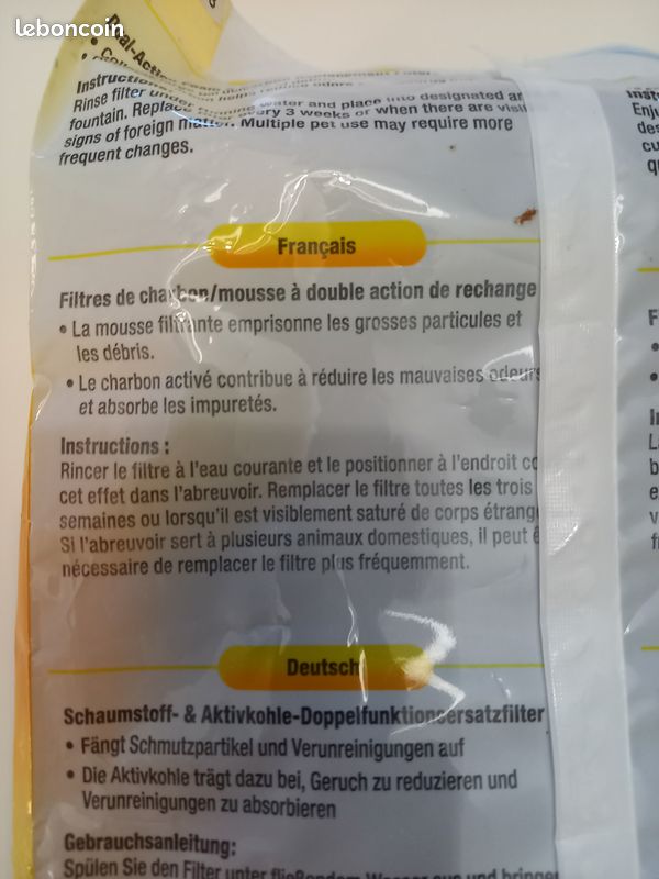 Filtre pour fontaine à eau (image 2)