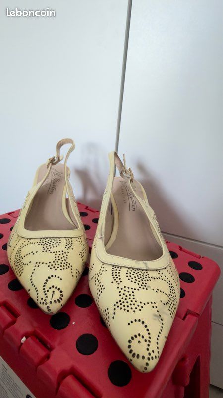 Chaussures à talons pointu beige - JB Martins - T 38.5 (image 2)