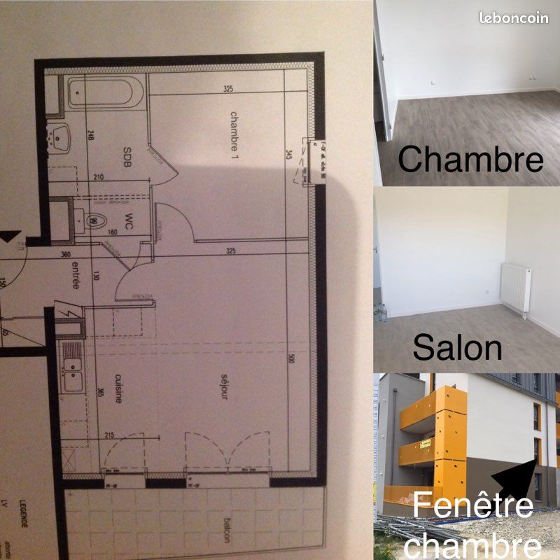 Appartement 2 pièces 46 m² · à Le Rheu · 46 m² · 700 €