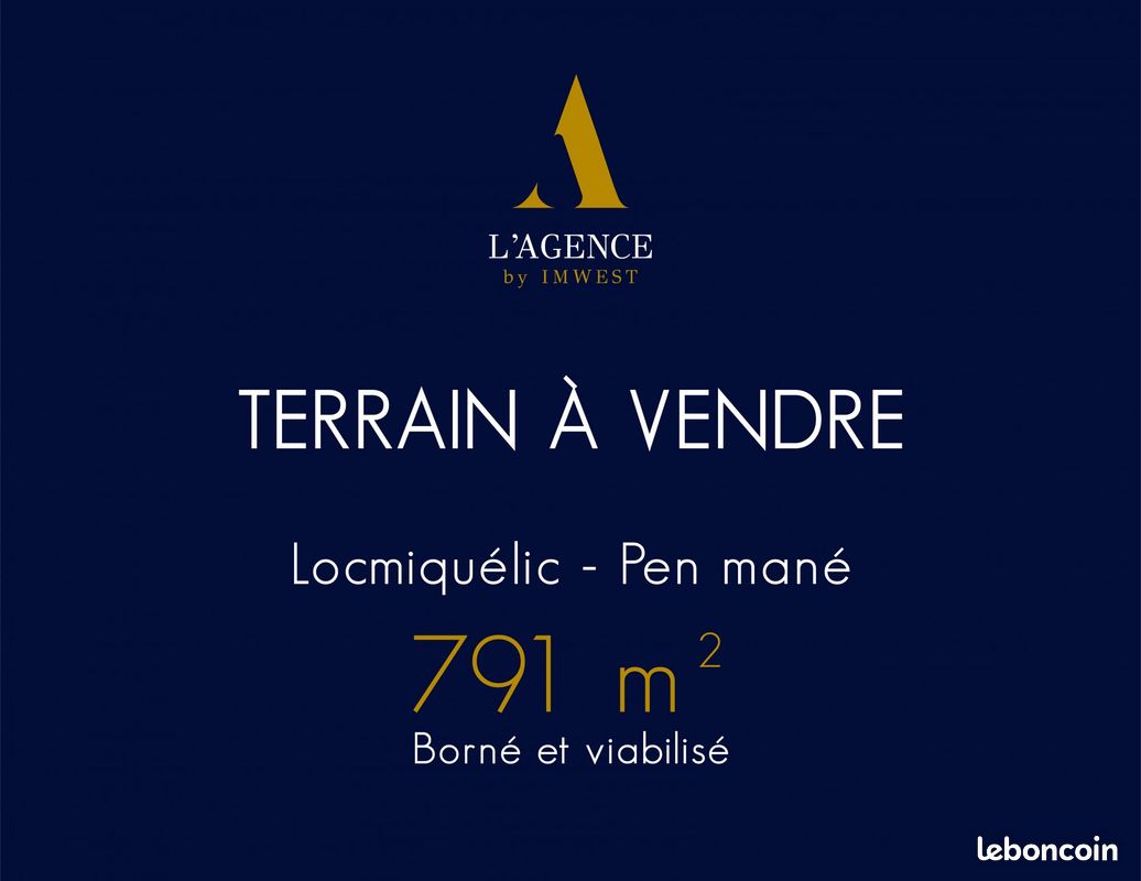 Terrain 791 m² · à Locmiquélic · 791 m² · 247 500 €