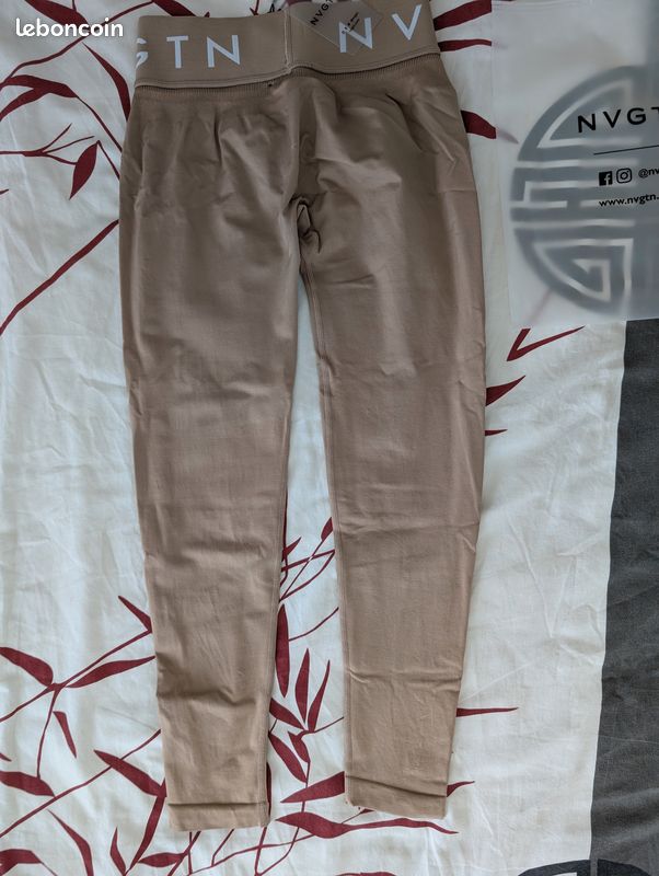 NVGTN Sport Seamless Leggings Beige (image 2)