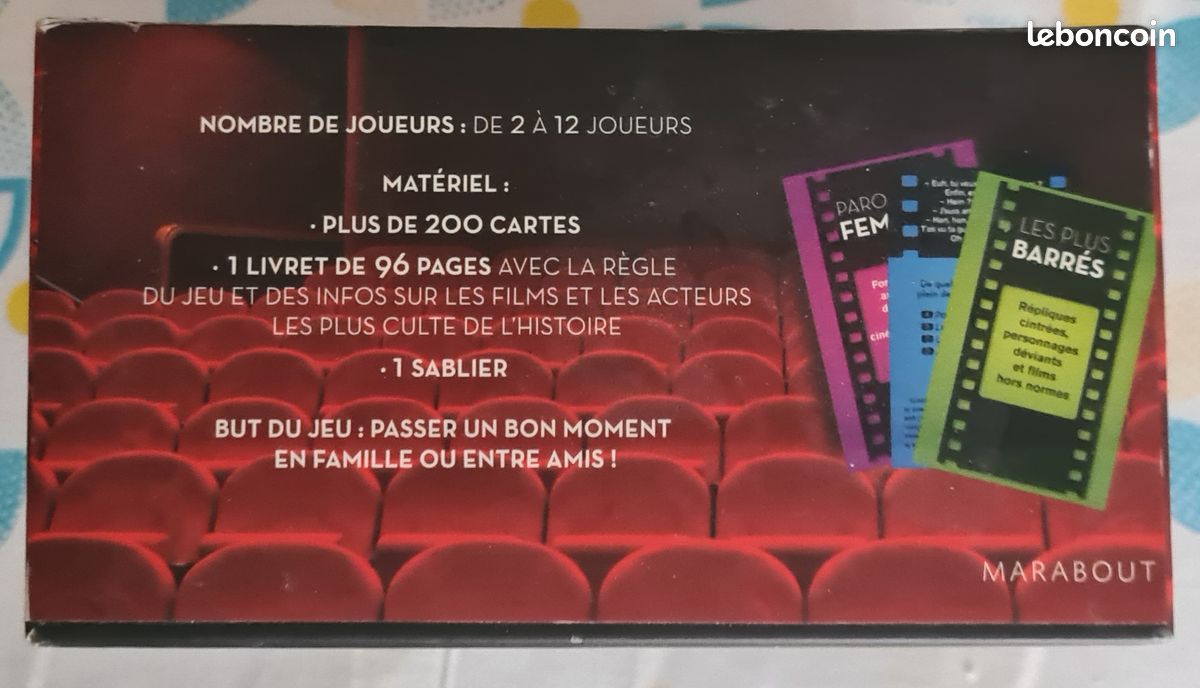 Coffret jeu Les Répliques Cultes éditions Marabout (image 2)