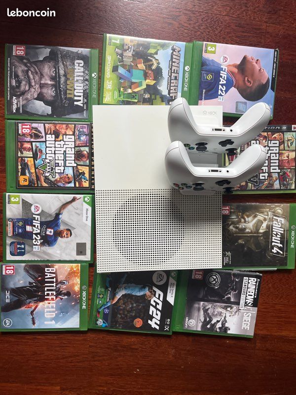 Xbox one s édition forza horizon 3 + 2 manettes + jeux (image 1)