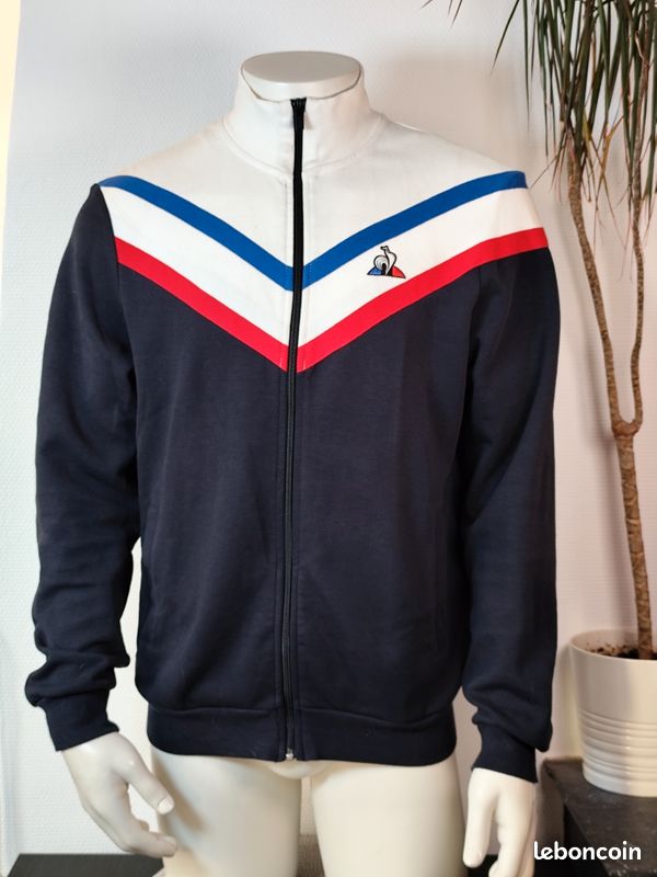 Veste de survêtement le coq sportif bleu blanc rouge Taille