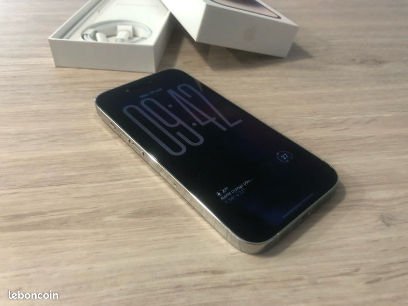 APPLE iPhone 14 Pro 128GB Silver - Excellent état (image 2)