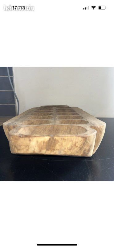 A2 / jeu africain art africain awale artisanale / en bois brut 4,5kg (image 8)