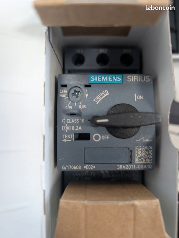 Disjoncteur moteur Siemens SIRIUS 3RV2011-0GA10 (image 1)
