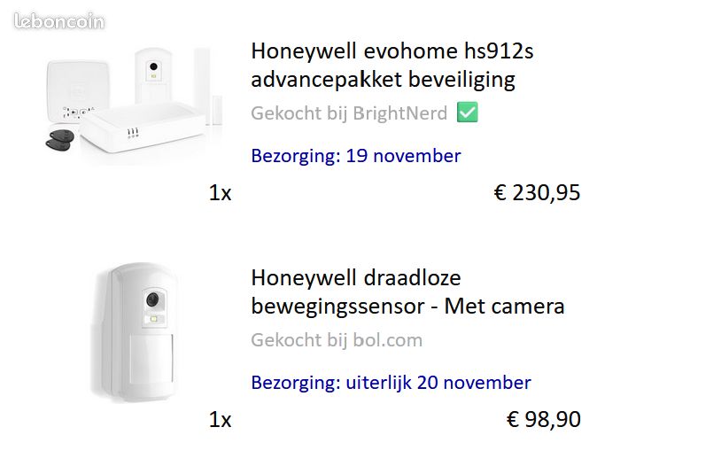 Centrale d'alarme Honeywell Evohome HS912S Bricolage