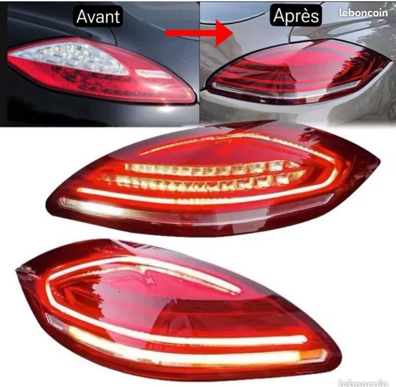 Feux Arrière LED Pour Porsche Panamera 2010-2013 - Feu Stop, Clignotant, Référence 97063141604/97063141605, Droite