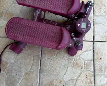 Fitness Stepper Hobby Tech Avec Écran LCD Et Sangles Jaune Et