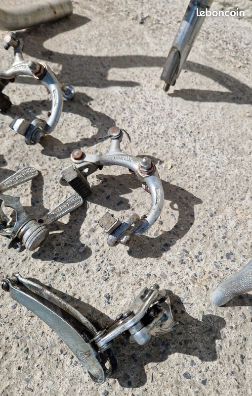 Jeu De Manivelles Campagnolo Gran Sport, Acier, 170mm, Carré Conique, Italie, Vintage