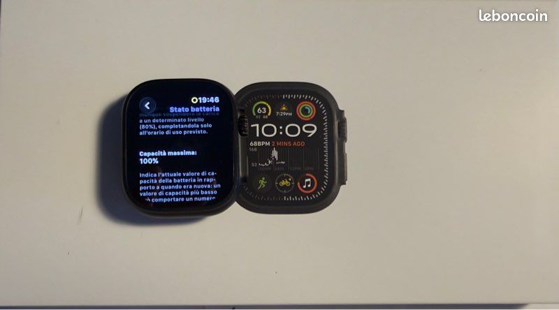 Apple Watch Ultra 2 GPS+Cellular 49mm Bracelet Milanais en titan noir (image 2)