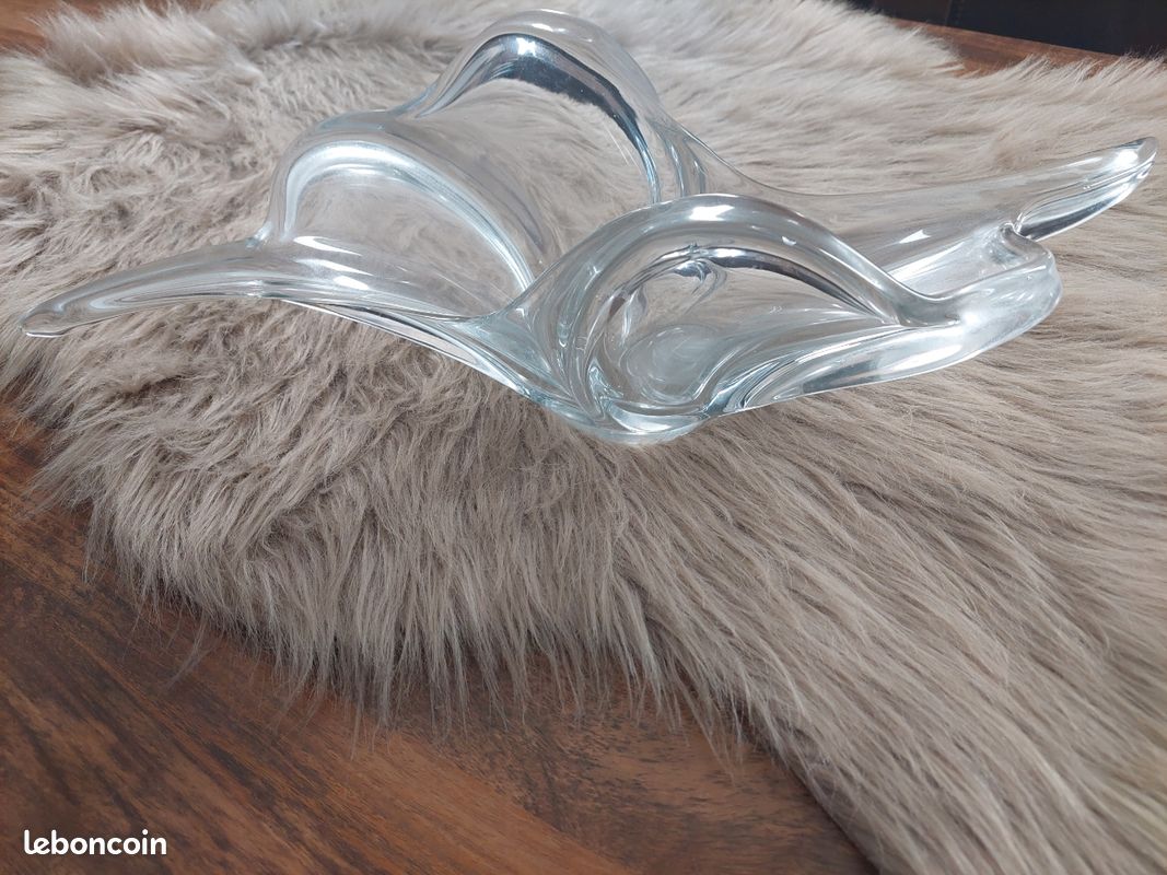 Plat en verre vintage -vais59 (image 2)