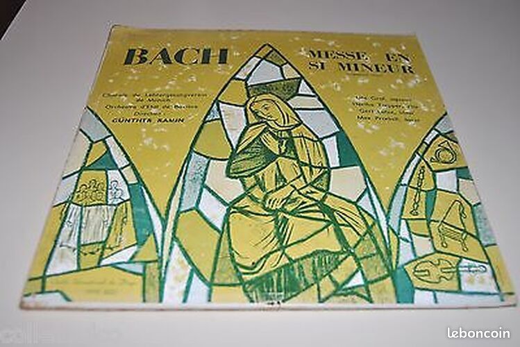 [Vinyl] Vinyle 12 30cm BACH MESSE EN SI MINEUR 2 disques GID MMS - Bon état (image 1)