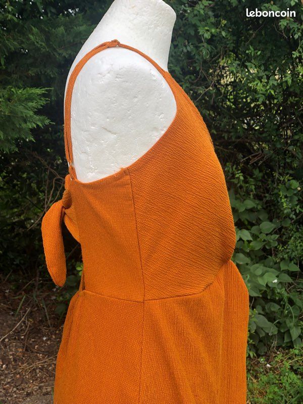 Robe JENNYFER Taille 38 / M Orange - Occasion En Très Bon état - Style Féminin