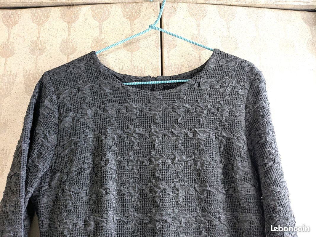 Robe de mi-saison La Fée Maraboutée Grise T42 TBE (image 2)