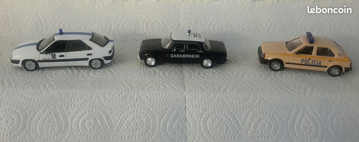 Miniatures * POLICE * CITROËN-ALFA-TALBOT * Norev * étranger 1/43 (image 1)