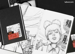 CANSON Carnet de dessin ARTBOOK ONE, 216 x 279 mm, noir (image 2)