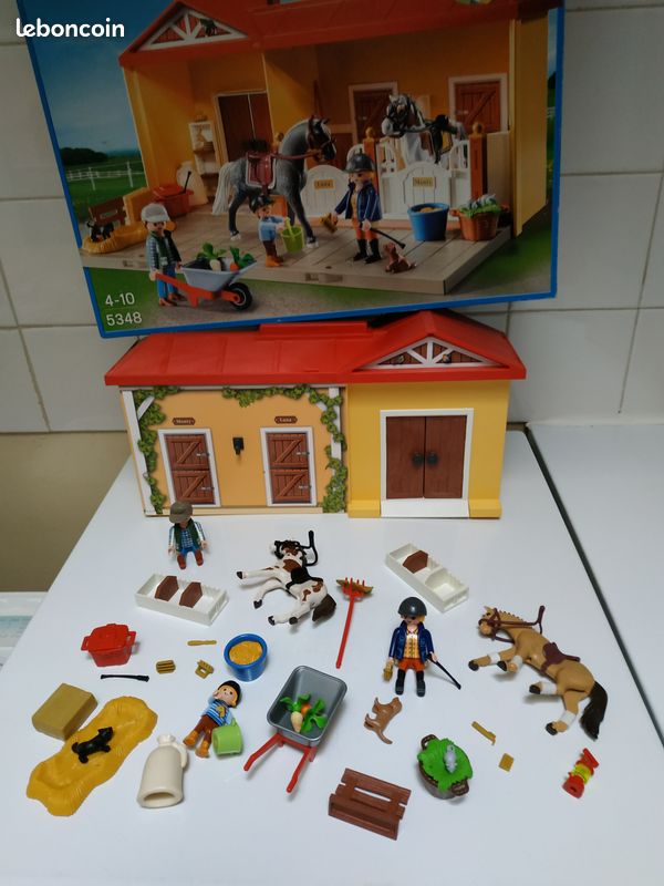 PLAYMOBIL N° 5348- ECURIE TRANSPORTABLE -Ramona - (image 1)