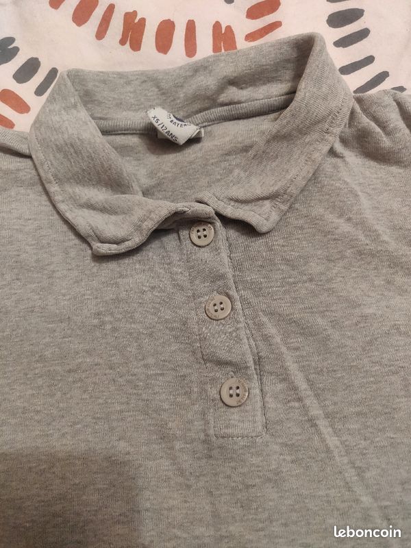 Polo manches courtes petit bateau 10/12 ans (image 2)