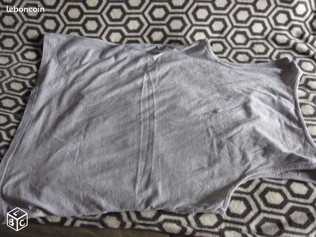 Débardeur gris pailleté (image 2)