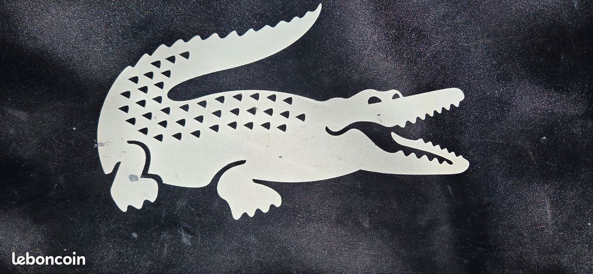 ✨ Sac Messenger Lacoste Vintage Noir et Blanc Rétro 90s