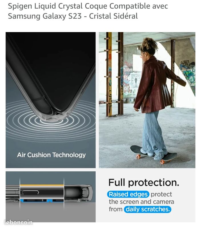 Coque fine teintée pour Samsung Galaxy S23 à coussins d'air, marque Spigen (image 3)