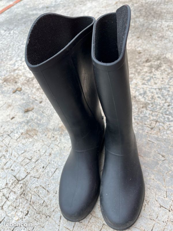 Bottes noir caoutchouc, équitation ou pas 31 (image 4)