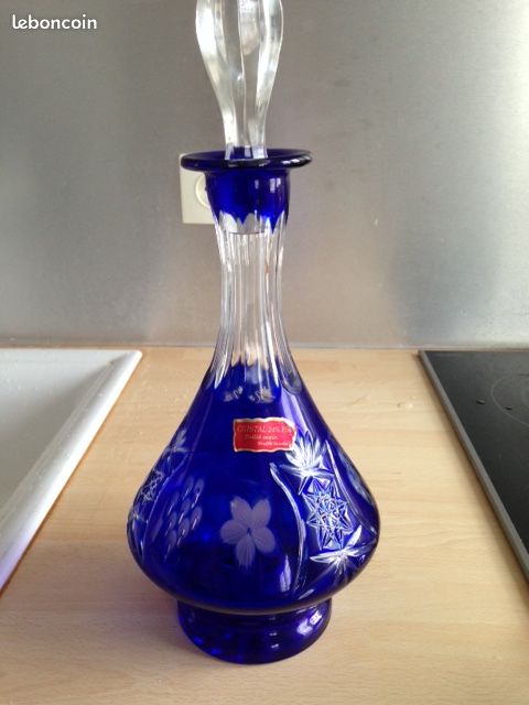 6 Verres et 1 carafe en cristal taillés (image 3)