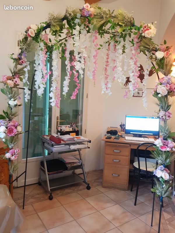 Bouquets et guirlandes de fleurs artificielles pour mariage, fête... (image 9)