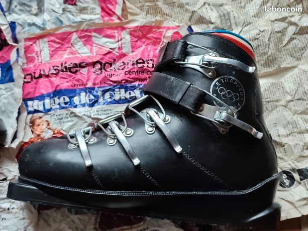 Chaussures De Ski LE TRAPPEUR – JO 1968 France – Pointure 39