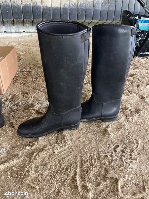 Bottes équitation enfant plastique taille 35 (image 2)