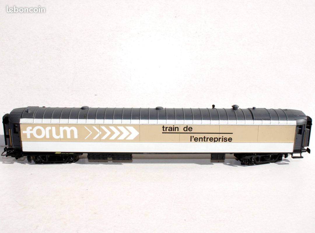 Jouef 1/87 ho 5306 voiture pub forum train de l'entreprise, wagon publicitaire, sncf (image 2)