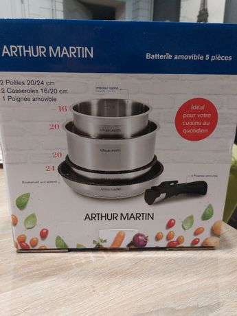 Lot de 2 casseroles ARTHUR MARTIN 16-20cm - Electro Dépôt