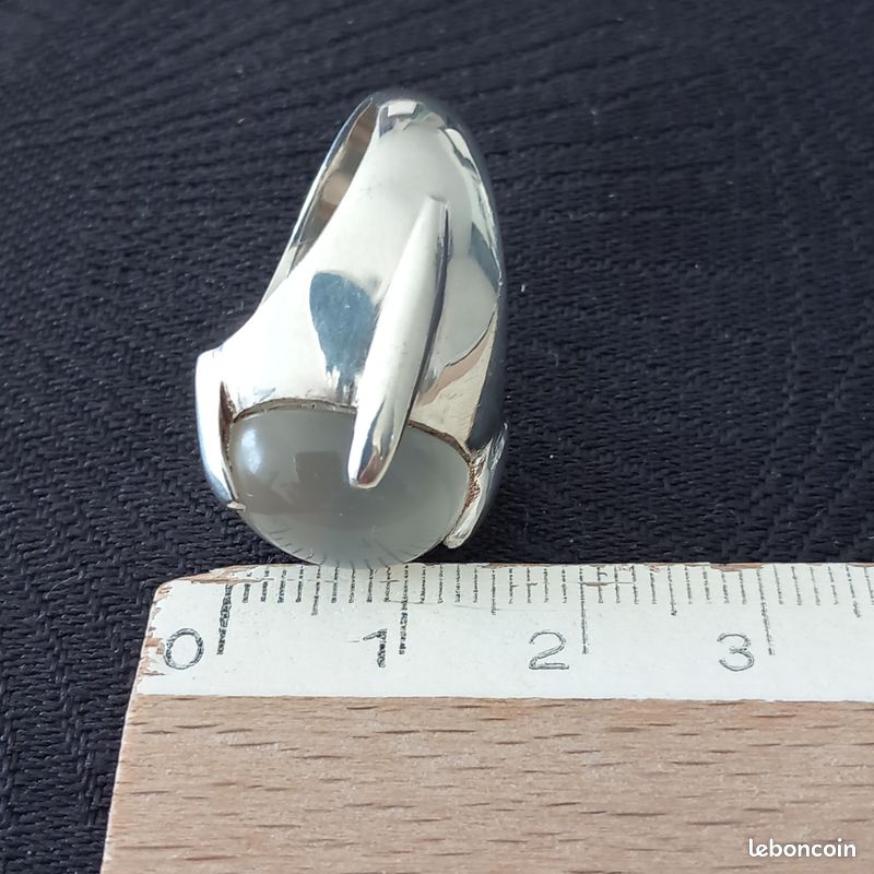 Superbe bague argent et pierre de lune (image 9)