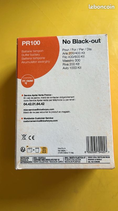 Batterie tampon pour motorisation portail (image 2)